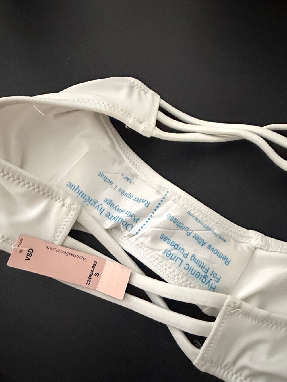VS White Strappy Bikini Bottom - Picture 3 of 3